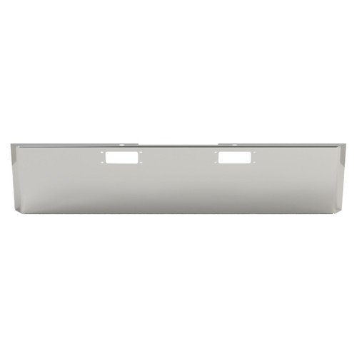 Peterbilt 352 & 359 20 Inch Chrome Texas Bumper W/ Hand Formed Ends, Mouting & Tow Holes By BESTfit
