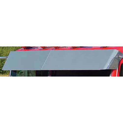 14 Inch Stainless Steel Blind Mount Drop Visor By Roadworks Fits Peterbilt 300 Series Ultracab