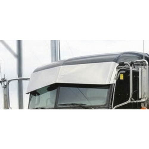 9 X 13 Inch Aluminum Reverse Bowtie Visor By 12 Gauge Customs Fits Peterbilt 378, 379, 386, 388, 389/Glider