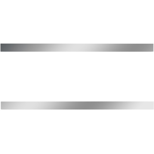 2.5 X 58 Inch Stainless Steel Blank Sleeper Panel For Peterbilt 567, 579 - Pair
