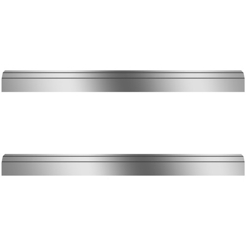 Stainless Steel Blank Fuel Tank Fairings 73 Inches Long W/ Brackets For Kenworth W900B, W900L, T800