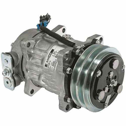 BESTfit Sanden 4696 AC Compressor With 125MM 2 Groove Clutch Replaces F69-1000, F69-6002-231, LF0231 For Kenworth