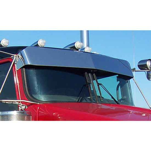 10 Inch Aluminum Straight Visor By 12 Gauge Customs Fits Kenworth T800 & W900