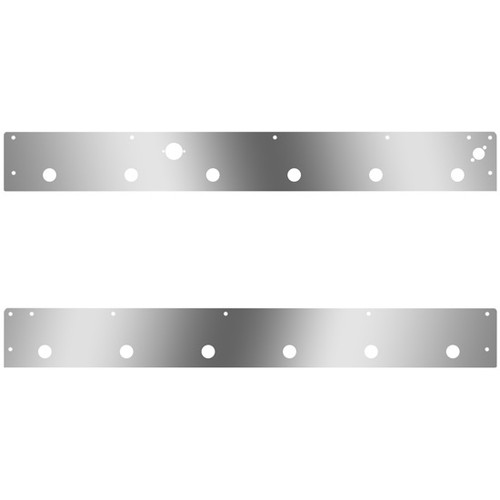 Cab Panels W/ 12 Round 3/4 Inch Light Holes, Block Heater Plug, Step Light Hole, 6 Inch Spacing For Kenworth T800, W900