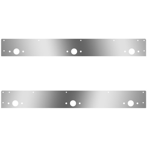 Stainless Steel Cab Panels W/ 6 P1 Light Holes For Kenworth W900 Day Cabs