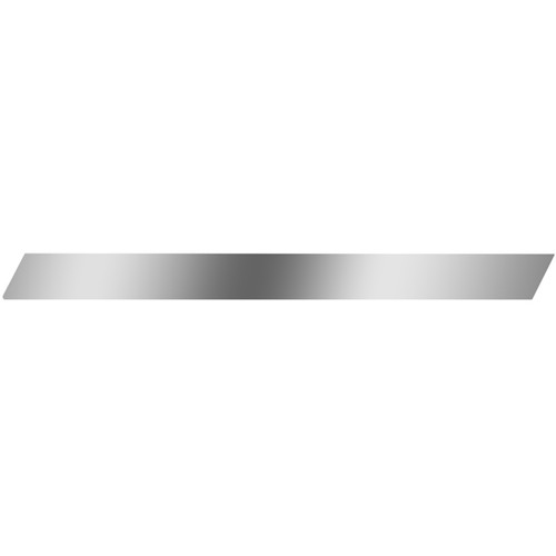 Stainless Steel Blank Permit Panel, Passenger Side For Kenworth W900L Aerocab