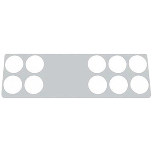 Stainless Steel Gauge Dash Panel Trim W/ 10 Round Holes, Passenger Side For Kenworth T60, T800, W900B, W900L