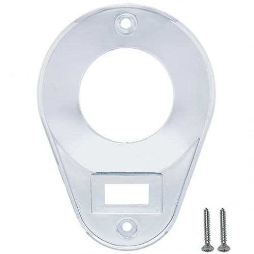 Chrome Dome & Map Teardrop Light Cover For Kenworth T600, T600B