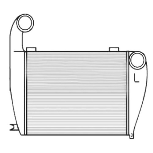 Charge Air Cooler 26 X 22.5 X 2.5 Inch By BESTfit For Freightliner FLA & FLB Cabover Replaces 01-23547-000