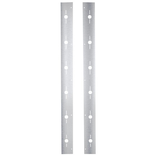Stainless Steel Vertical Sleeper Extension W/ 22 Combo Light Holes For Freightliner FLD & Classic