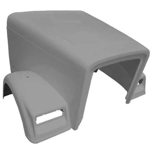 Fiberglass Hood Shell W/ 71 Inch Centerline & Fenders By TPHD Replaces A17-14881 Fits Freightliner Classic XL