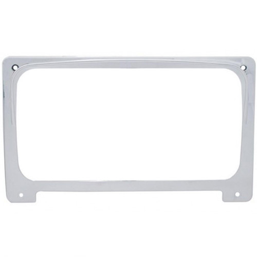 Chrome Center Gauge Cluster Bezel W/ Visor For Freightliner Columbia
