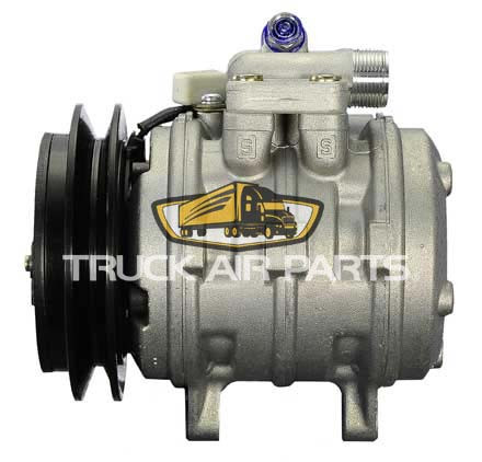 03-3180 MEI Truck Air Kubota 10P08E Compressor W/1 Groove 12V
