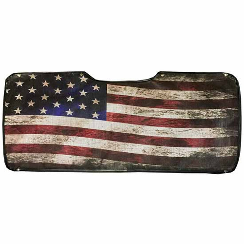 Mesh Old Glory Flag Bug Screen - Attaches By Snaps For Freightliner Cronado New Style