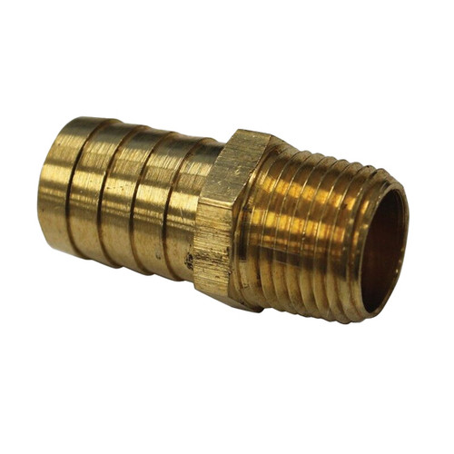 3/4 Inch Barb X 1/2 Inch Pipe Brass Hose Fitting