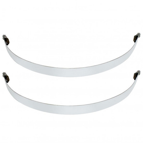 Stainless Steel Air Tank Straps - 9.50 X 1.125 Inch For Peterbilt 379, 378, 386 & 389