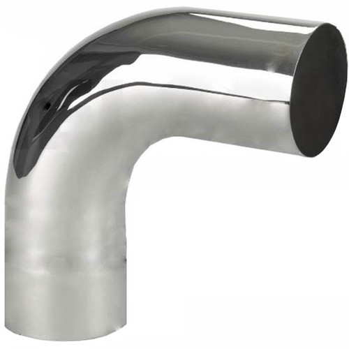 BESTfit 4 Inch O.D.-O.D. X 15 Inch OAL 90 Degree Chrome-Plated Steel Elbow