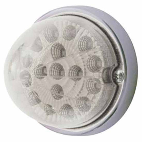 17 LED Watermelon Clear Reflector Flush Mount Kit - Red LED /Clear Lens