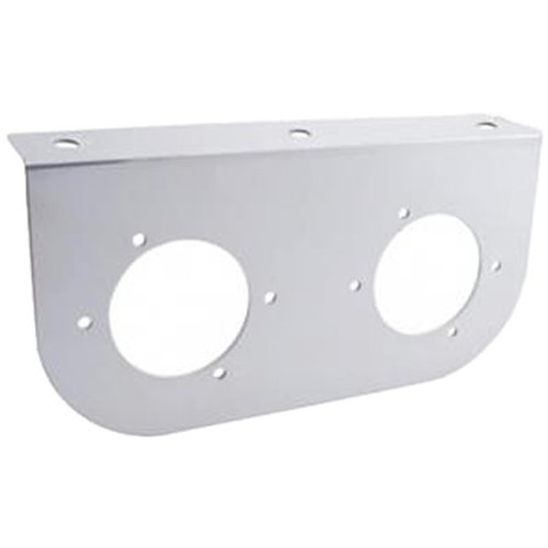 Stainless Steel Light Bracket W/ Two 3 Inch Light Cutouts
