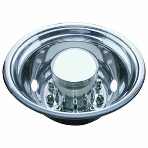 Stainless Steel Rear Wheel Simulator Set, 22 1/2 Inch OD, 2 Vent Holes And Hub Piloted