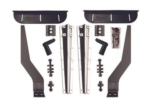 100129 Minimizer Chrome Silver Mirror Plastic Bolt On Fender Bracket Kit