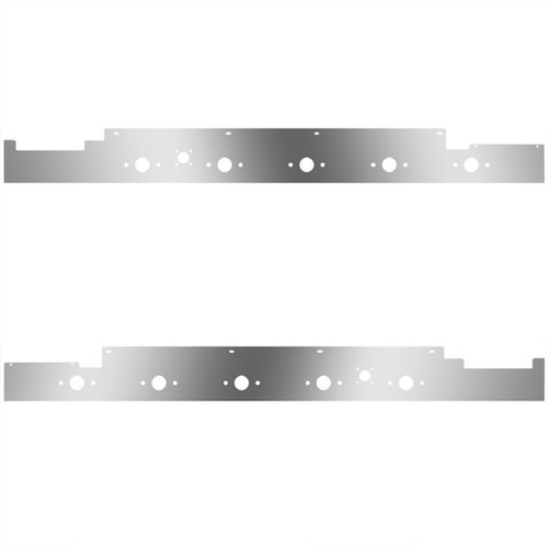S.S. Sleeper Panels W/ Fairings, 10 P1 Light Holes For Volvo VNL 730/780 Gen II