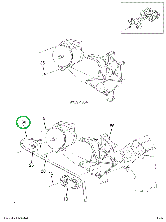 1825267C2 BELTFAN BELT106.31 IN LG