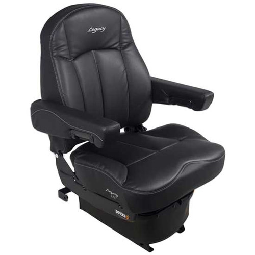 Seats Inc Semi-Truck Seat - Legacy Lo Low Base Mid-High Back - Black Duraleather
