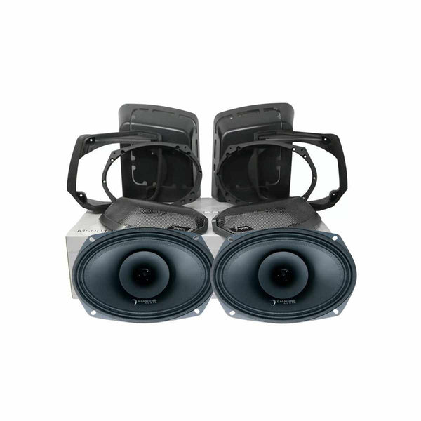 Diamond Audio MSMP694LK13 1998-2013 Harley Davidson Cut In Lid Kit with MP694 Speakers (4Ω)