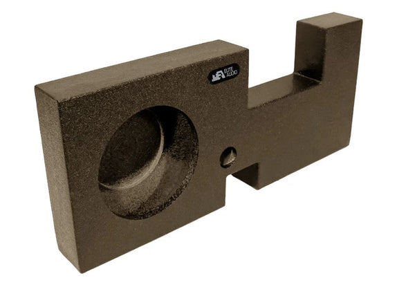 Elite Audio Enclosures | Ford F-250 / F-350 / F-450 Super Duty 2017+ Single 12" - USA Made Subwoofer Box with Bed Liner Spray Finish
