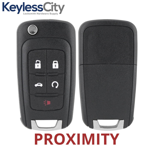 2010-2019 GM / 5-Button Flip Key / PEPS / PN: 13504199 / OHT01060512 / HU100 / PEPS (AFTERMARKET)