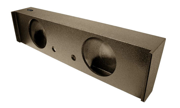 Elite Audio Enclosures | Ford F-250 / F-350 / F-450 Super Duty 2017+ Dual 12" - USA Made Subwoofer Box with Bed Liner Spray Finish