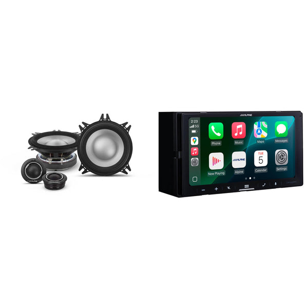 Alpine iLX-W770 Digital Multimedia Receiver & 1 Pair Alpine S2-S40C Type S 4" Component Speakers