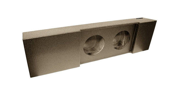Elite Audio Enclosures | Ford F-250 / F-350 / F-450 Super Duty 2017+ Dual 10" Deluxe Ported - USA Made Subwoofer Box with Bed Liner Spray Finish