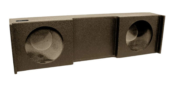 Elite Audio Enclosures | Nissan Titan 2004+ Crew Cab Dual 10" Sealed - USA Made Subwoofer Box with Bed Liner Spray Finish