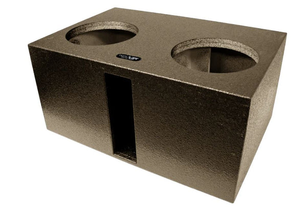 Elite Audio Enclosures | Universal Dual 12" Ported Up Fire XL SPL - USA Made Subwoofer Box with Bed Liner Spray Finish