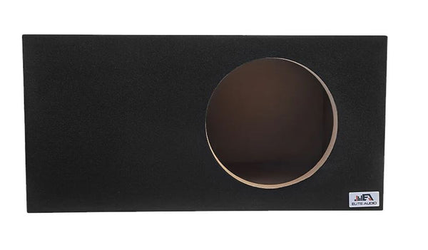 Elite Audio EBOX-SVS12SPL Single 12” Subwoofer Enclosure - Plush OEM Carpet, Rear Side Port for SPL Bass, 1” MDF Heavy-Duty Construction, Pro-Tuned Ports, High-Current Terminals for Superior Sound Quality