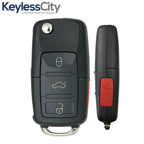 2002-2006 Volkswagen / 4-Button Flip Key / 1J0959753AM (AFTERMARKET)