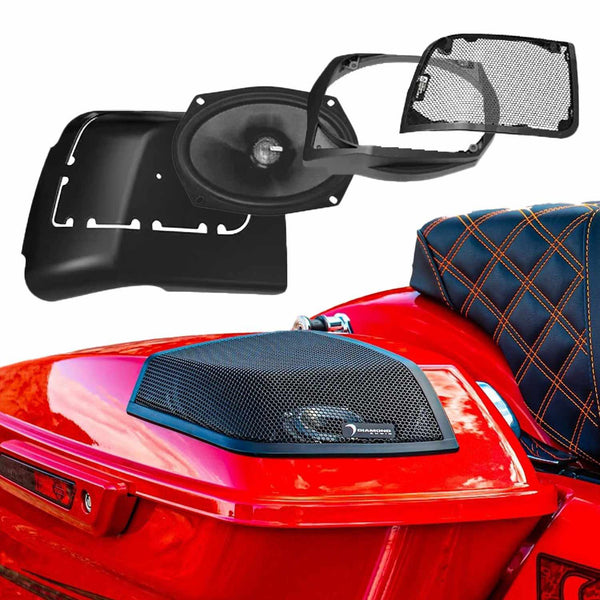 Diamond Audio MSMS692LK - Motorsport Harley Davidson Cut In Speaker Lid Kit With Ms692Cx