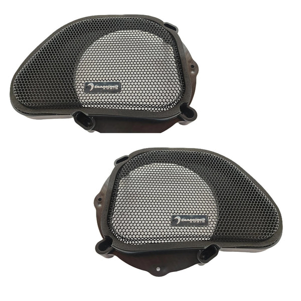 Diamond Audio DHDRG13 Motorsport HD 13 Older Road Glide Fairing Speaker Grill, Pair