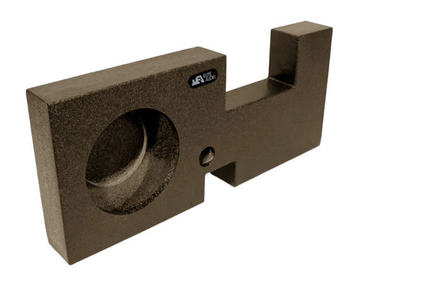 Elite Audio Enclosures | Ford F-150 Crew Cab 2009+ Single 10" - USA Made Subwoofer Box with Bed Liner Spray Finish