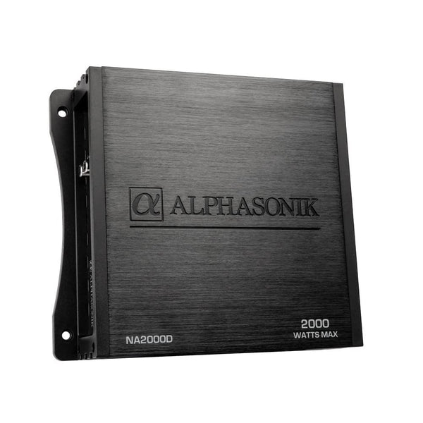 Alphasonik NA2000D Monoblock Class-D Amplifier – 2000 Watts Max 1-Ohm Stable Car Audio Amp