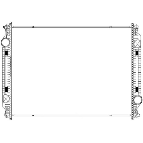 BESTfit Plastic Aluminum 2 Row Radiator 36.125 X 27.5 X 2 Inch Replaces 376761611, 0516377001 Fits Freightliner FLC, FLD, Sterling LT