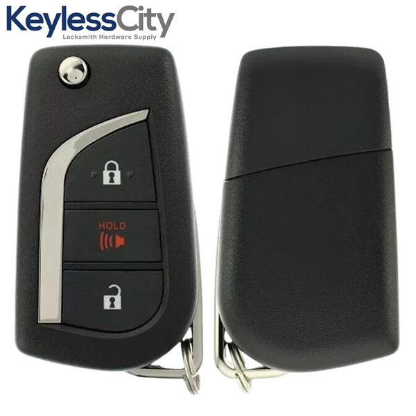 2009 - 2016 Toyota / 3-Button Flip Key NEW STYLE / GQ4-29T (G Chip) (AFTERMARKET)