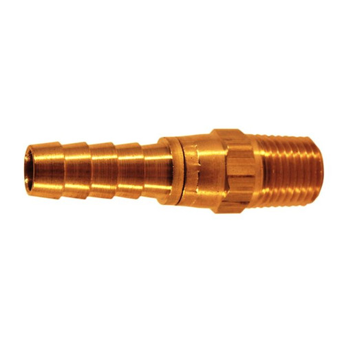 Milton 612-6 3/8" M. End, 3/8" ID Hose - Full Swivel