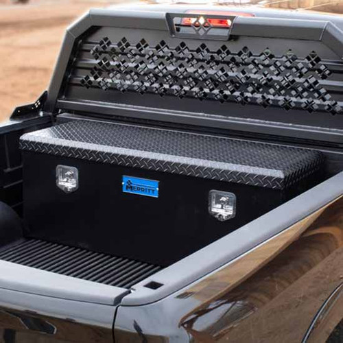 Merritt Aluminum Tapered Front Utility Chest Box 19 X 20 X 55, No Coating, Single Door, For Full Size Trucks