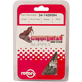 .050 3/8 Std 84 Lks Semi Chisel Chain Without Bumper Link