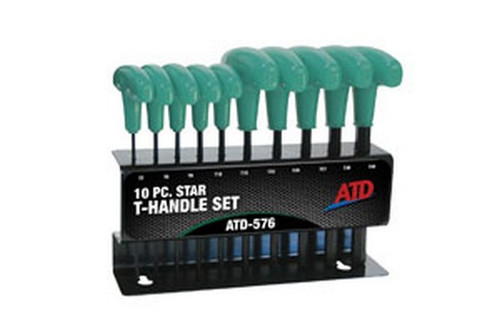 ATD Tools 576 Star T-Handle Set, 10pc