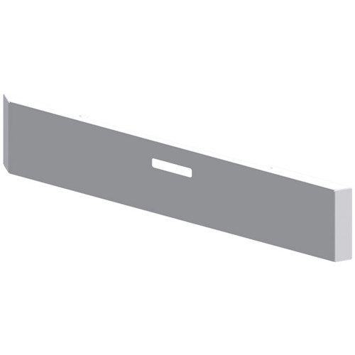 Lincoln Chrome 20 Inch Chrome Plated Texas Blind Mount Mitered End Bumper, 10 Gauge W/ Step Holes & Black Steel Mounting Plates For Freightliner Classic 132Xl & 120 2004 Thru 2007
