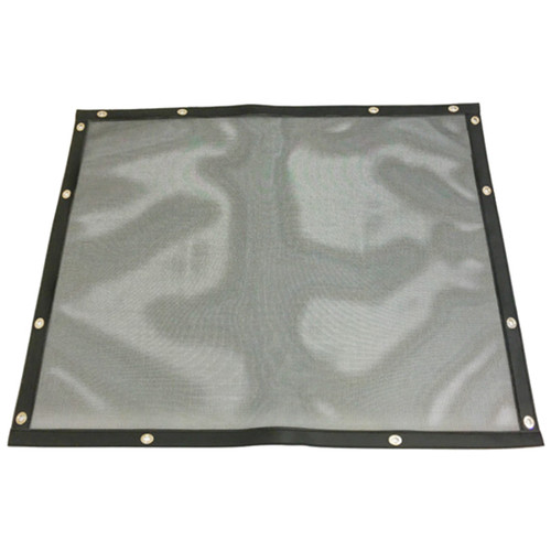 Plain Black Mesh Bug Screen W/ Black Vinyl For Freightliner Columbia 1996 & Up